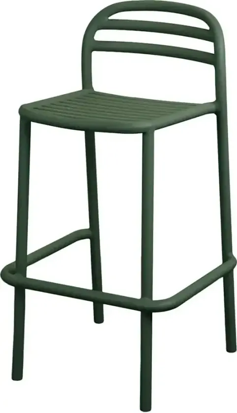 Bliss barstol, stabelbar Dark green, aluminium