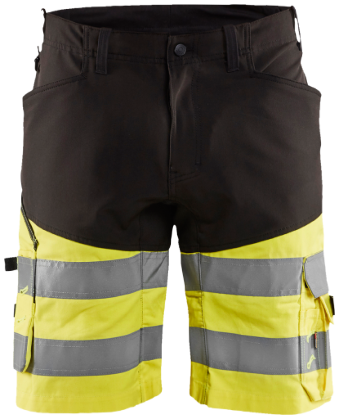 HIGH-VIS SHORTS SVART/GUL C50 SORT/GUL C50