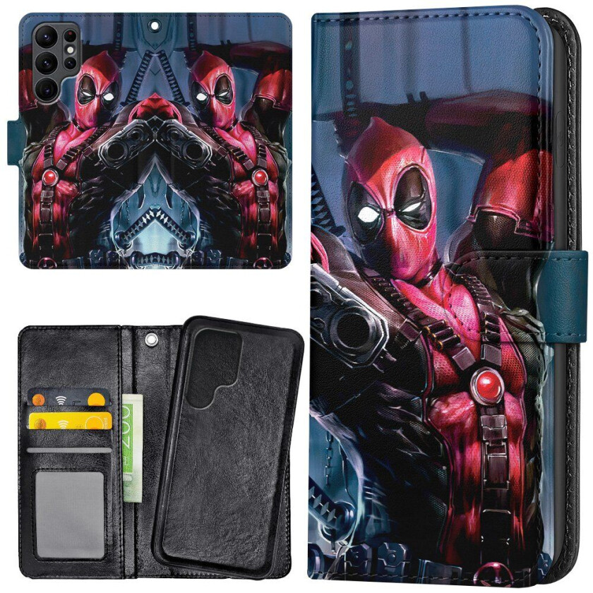 Samsung Galaxy S24 Ultra - Lommebok Deksel Deadpool