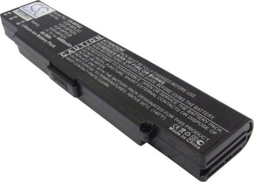 Batteri til bærbar PC for Sony S49CP/B, VAIO VGC-LB52B, VAIO VGN-FJ92S og andre.