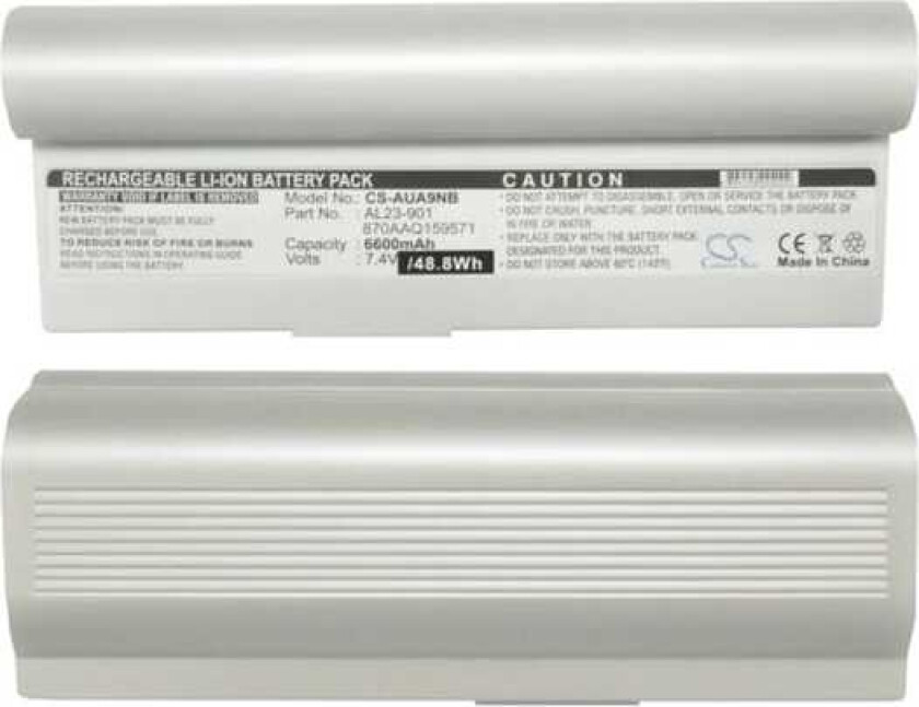 Batteri til bærbar PC for Asus Eee PC 901, Eee PC 904, Eee PC 904HD og andre.
