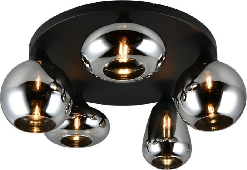 Taklampe TRIO Lumina - 5 lamper, Krommet