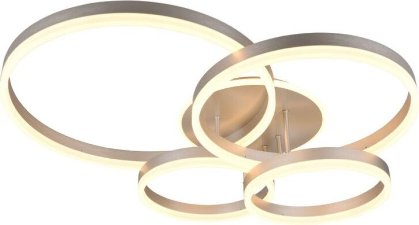 Taklampe TRIO Drake - Børstet stål