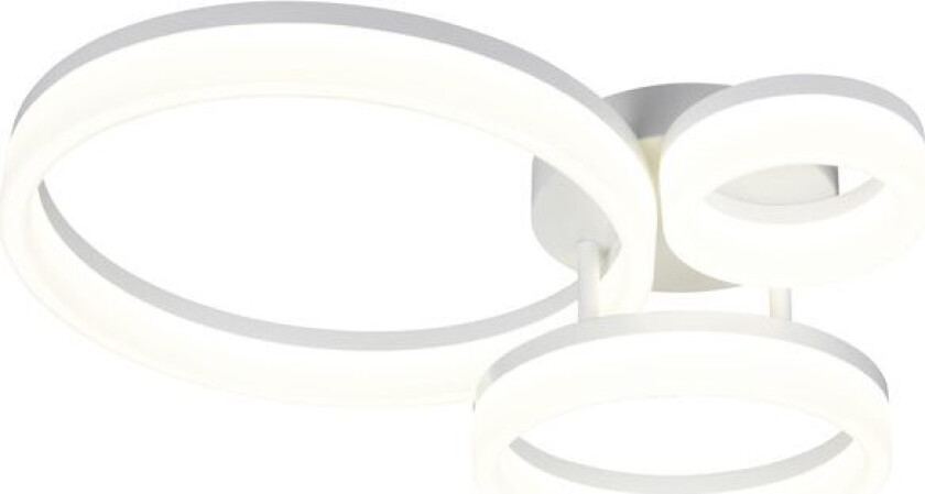 Taklampe TRIO Scope - 3 lamper, Matt hvit