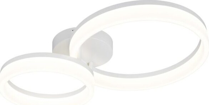 Taklampe TRIO Scope - 2 lamper, Matt hvit