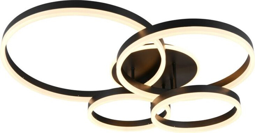 Taklampe TRIO Drake - Matt svart