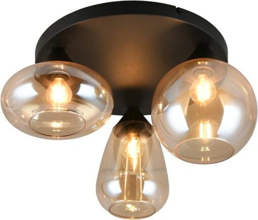 Taklampe TRIO Lumina - 3 lamper, Rav