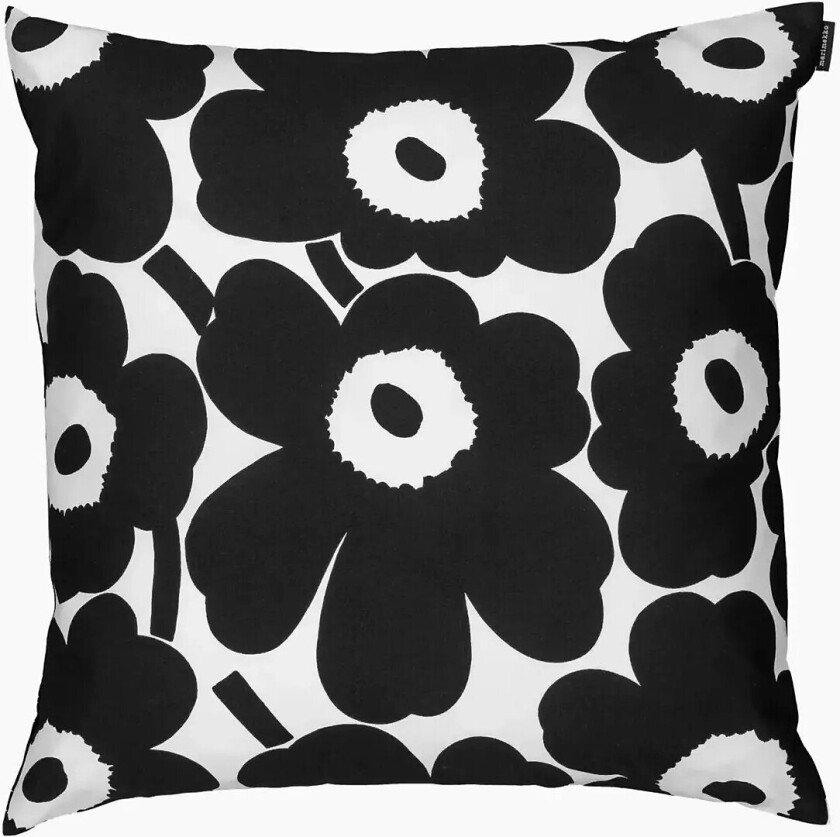 Pieni Unikko Pillow.c 50X50Cm - Black - 50X50CM