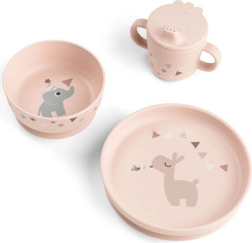 Foodie dinner set with suction - Celebration Powder