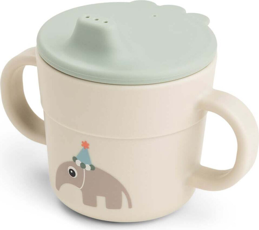 Foodie spout cup - Celebration Sand -Ø8 x H 9 cm