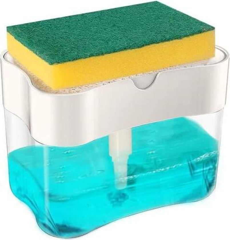 2-i-1 Oppvaskmiddeldispenser - Pumpe for Oppvaskmiddel - Oppvask