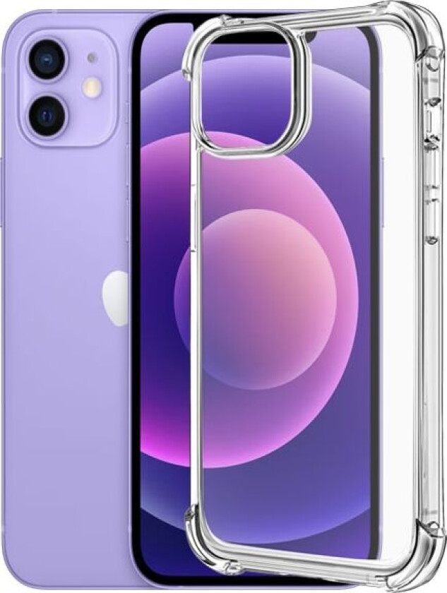 iPhone 12 Deksel - Ekstra Støtsikker og Holdbar Transparent