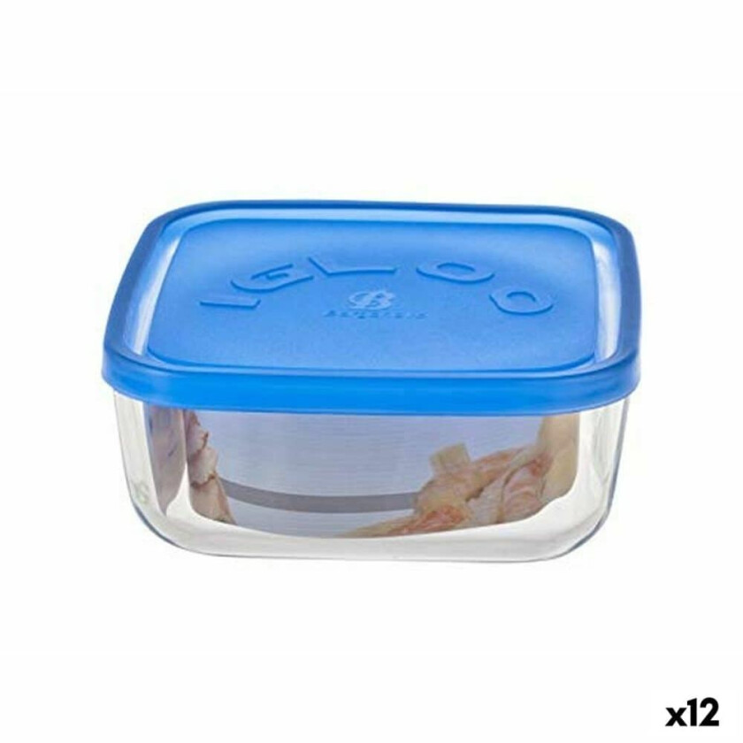 Matboks Borgonovo 6277815 Blå 960 ml 15 x 15 x 6,2 cm (12 enheter) (Ø 15 cm)