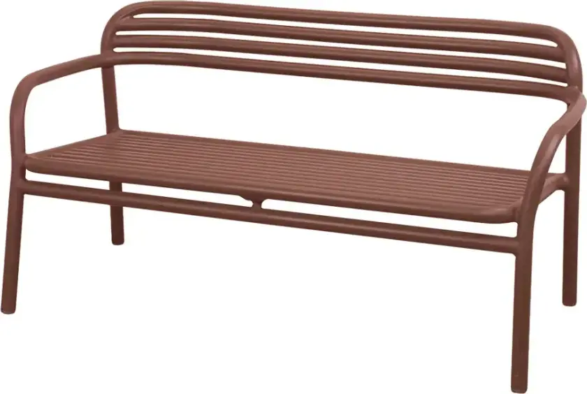Bilde av Bliss sofa, stabelbar Desert red, aluminium