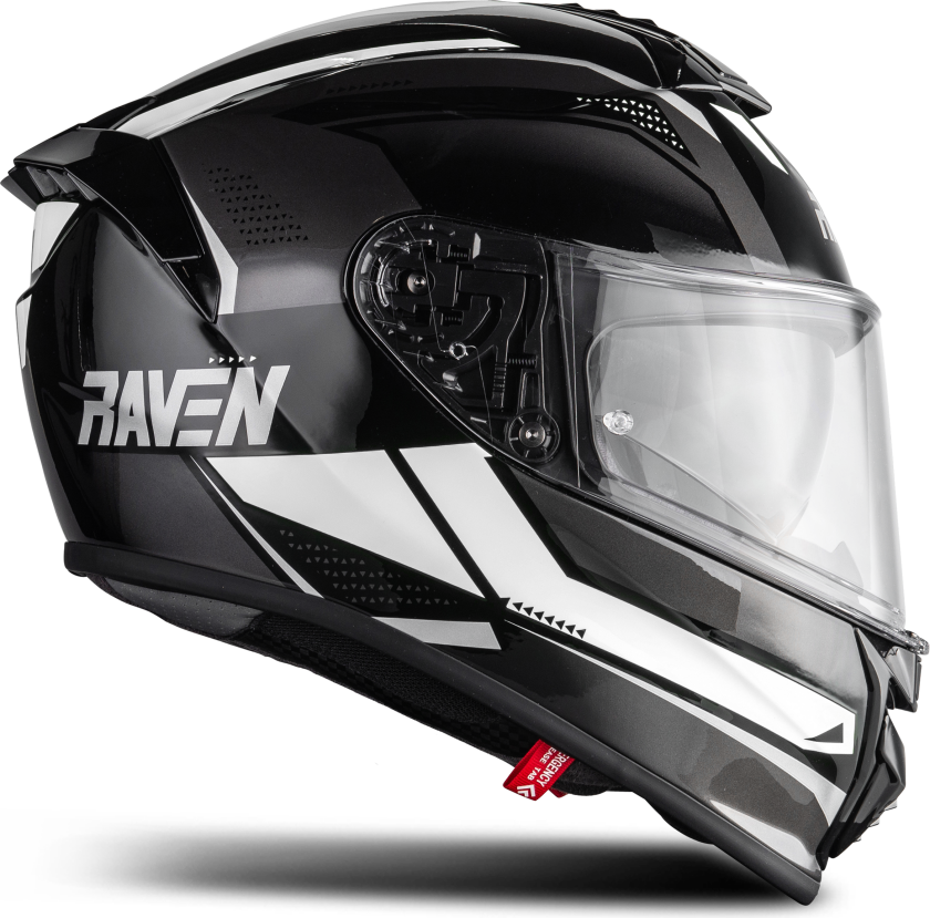Helhjelm Raven GT-Sports Sort/HvitM