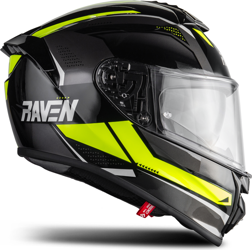 Helhjelm Raven GT-Sports Svart/GulXL