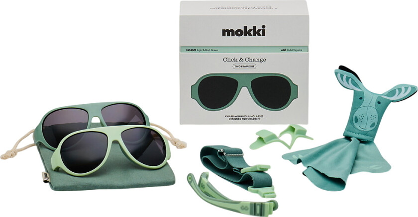 Solbriller - Klikk og endre - Grønn - - 2-5 år (92-110) - Solbriller