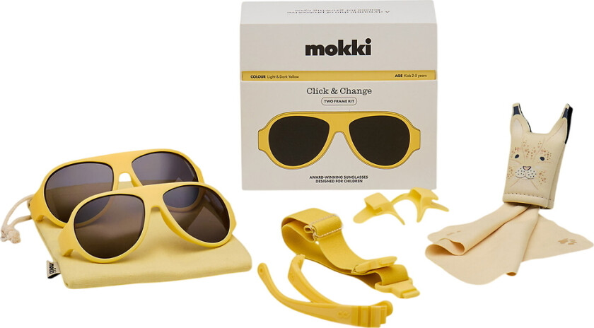 Solbriller - Klikk og endre - Gul - - 2-5 år (92-110) - Solbriller