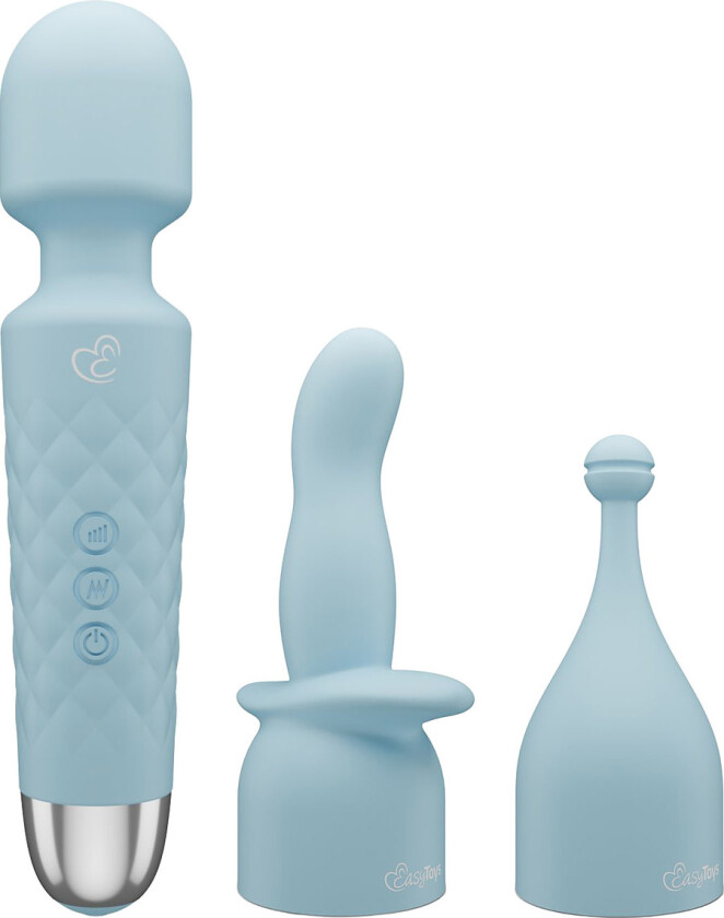 EasyToys: Wand Vibrator with 2 Attachments