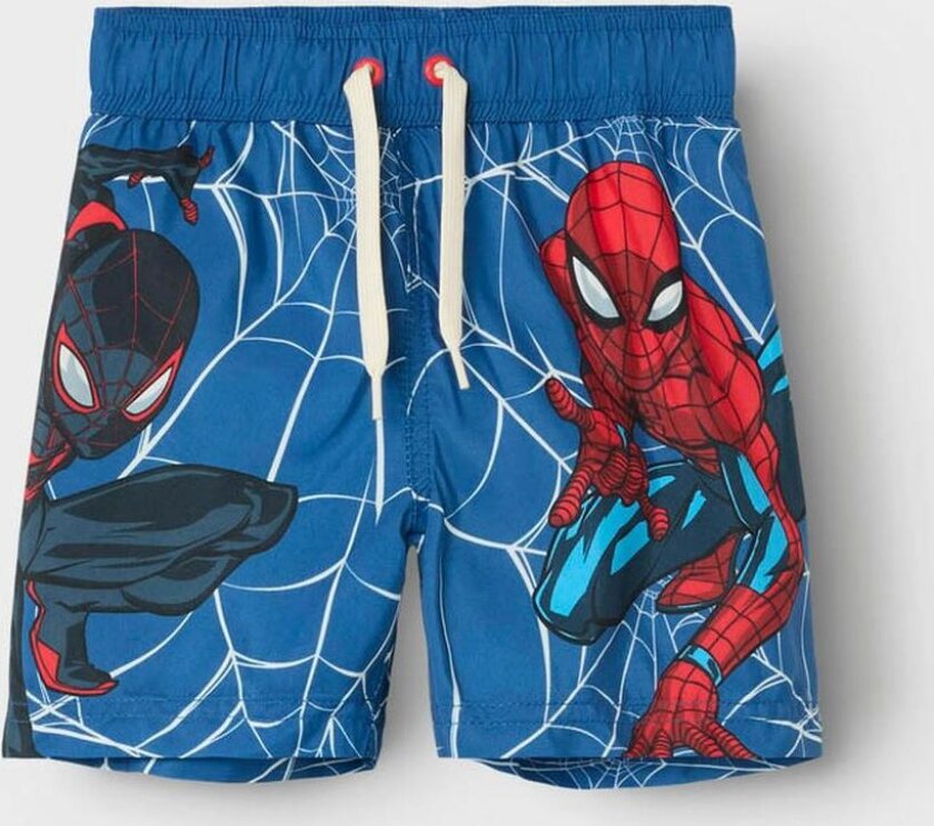 Mave Spider Long Swimshorts Mar - Blå - Barn - Badetøy - Badeshorts