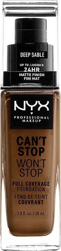 Kremet foundation NYX Can't Stop Won't Stop Deep Sable (30 ml)