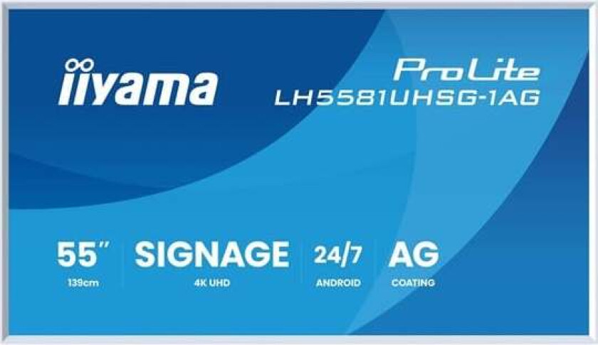 ProLite LH5581UHSG-1AG 55" Class (54.6" viewable) LED-backlit LCD display - 4K - for digital signage