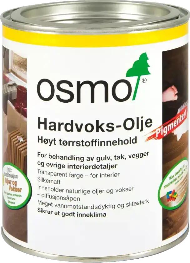 Hardvoksolje Pigmentert 3075 Svart 0,75l