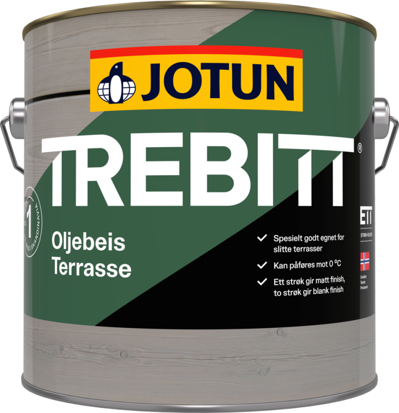 Trebitt Oljebeis Terrasse Gul Base 2.7l