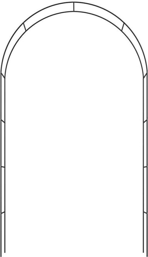 Rosebue med låsbar dør – metall, 240x140x37cm