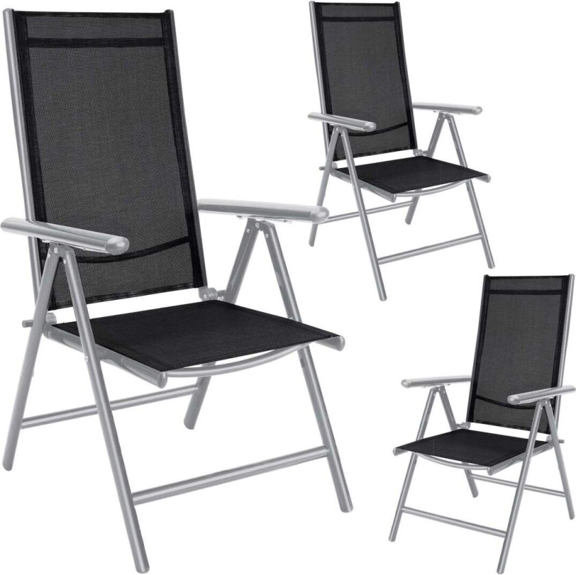 Hagestol Bern 3-delers sett sølv aluminium