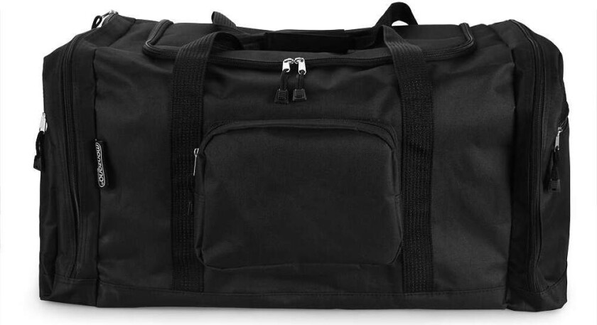 Duffelbag svart 90L – Stor reise- og sportsbag