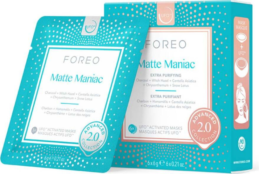 Foreo UFO™-Mask Matte Maniac 2.0, 6 pcs Foreo Ansiktsmaske