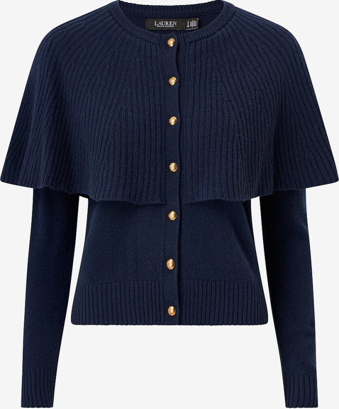 Kardigan Wool Cashmere-ls - Blå