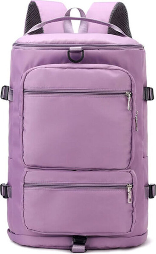 Sports Gym Bag Ryggsekk med Våt Lomme & Skoavdeling for Kvinner & Menn, Holdall Duffel Bag Bagasje