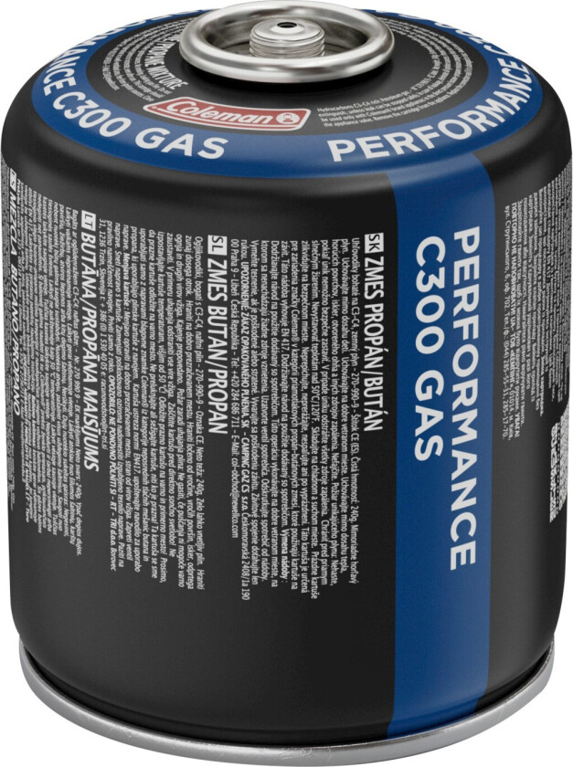 C300 Performance gassboks - 240g, butan/propan (70/30), ventil, 7/16" gjenge