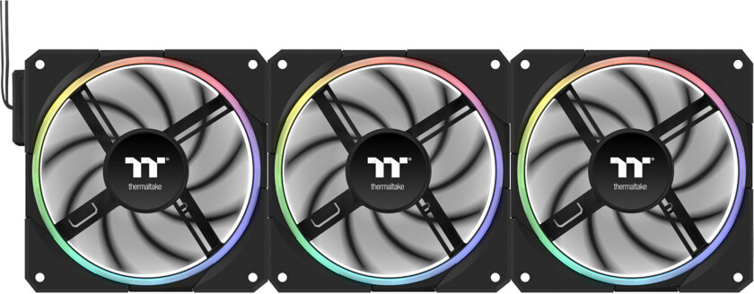TS120 EX RGB PC-vifte - Svart - 3-pakning