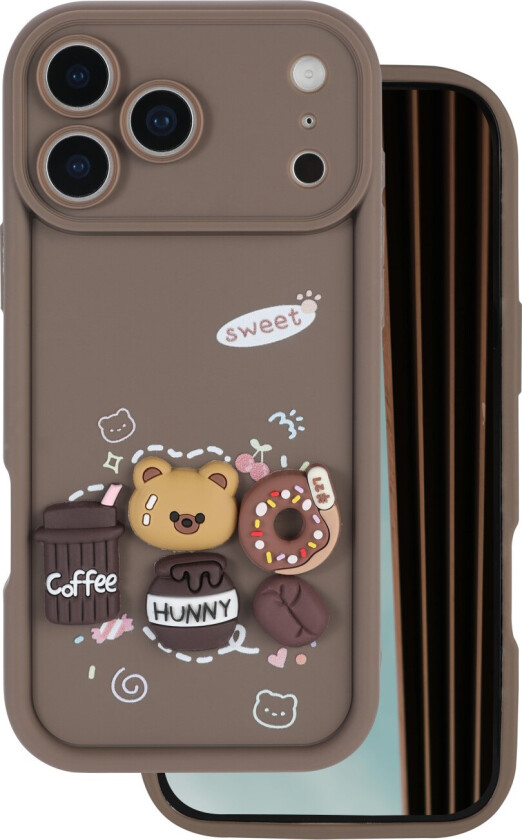 Ultra Trendy 3D Deksel for iPhone 17 Pro Max - Coffee