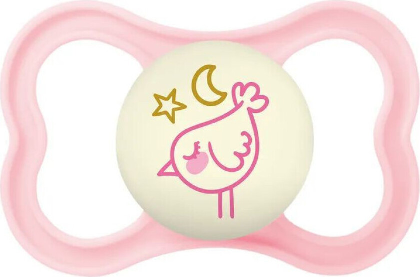 MAM Supreme Night Smokk Glow-in-the-dark Silikon - 2 stk ??? Jente, 16+mnd