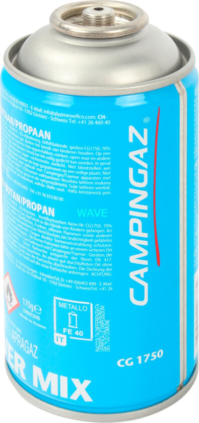 CG1750 Gassbeholder - 175g, Butan/Propan, Selvforseglende ventil