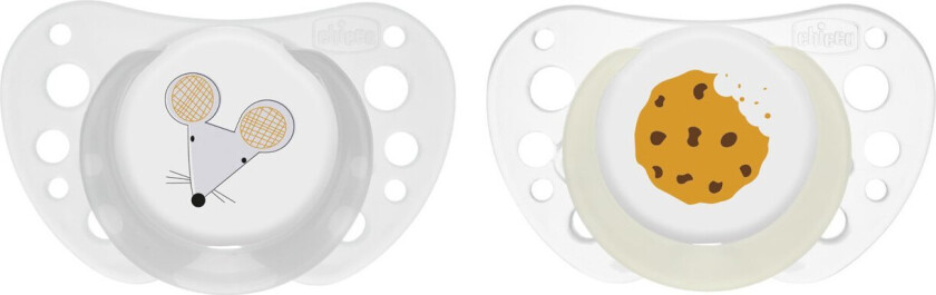 PhysioForma Air Smokk Silikon - 6m+ - 2 stk - Hvit