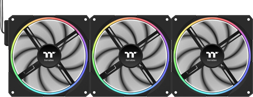 TS140 EX RGB PC-vifte - Svart - 3-pakning