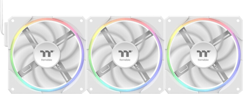 TS120 EX RGB PC-vifte - Hvit - 3-pakning