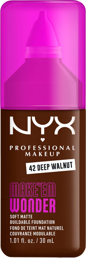 Make Em Wonder Foundation 42 Deep Walnut