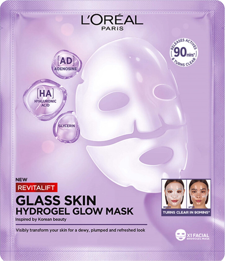 Revitalift Filler Glass Skin Hydrogel Glow Mask