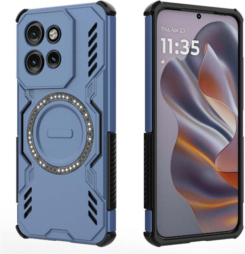 Motorola Edge 60 Neo / Edge 50 Neo / ThinkPhone 25 EIDERWOOD Håndverker Deksel – MagSafe Kompatibelt – Blå