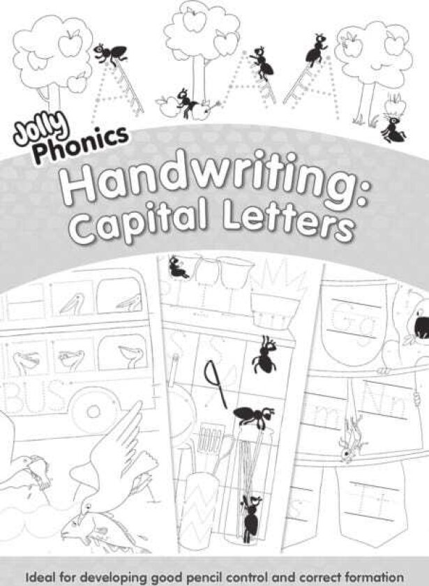 Jolly Phonics Capital Letters Handwriting Book In Precursive Letters (British English edition)