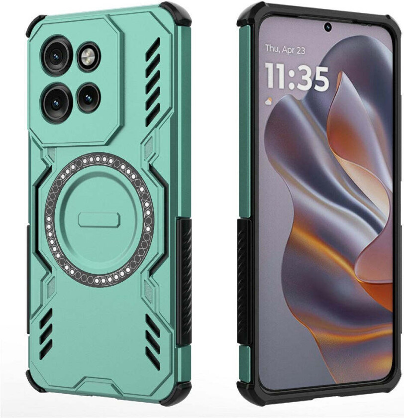 Motorola Edge 60 Neo / Edge 50 Neo / ThinkPhone 25 EIDERWOOD Håndverker Deksel – MagSafe Kompatibelt – Grønn