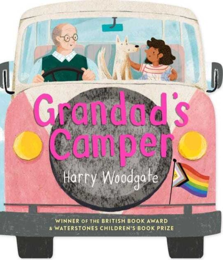 Grandad's Camper A shaped board book for children that celebrates LGBTQIA+ families