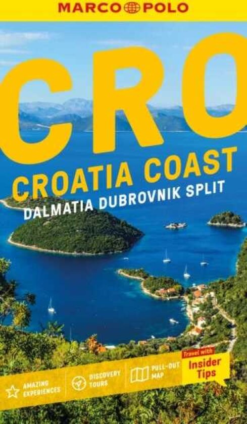 Croatia Coast Marco Polo Pocket Travel Guide with pull out map Dalmatia, Dubrovnik and Split