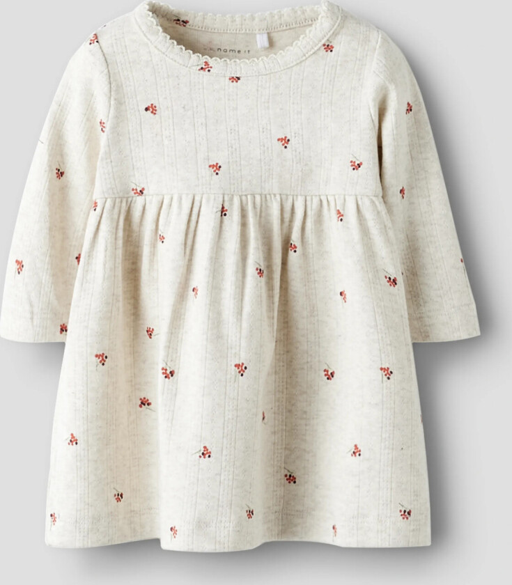Nbfberries Ls Dress Box - Cream - 80